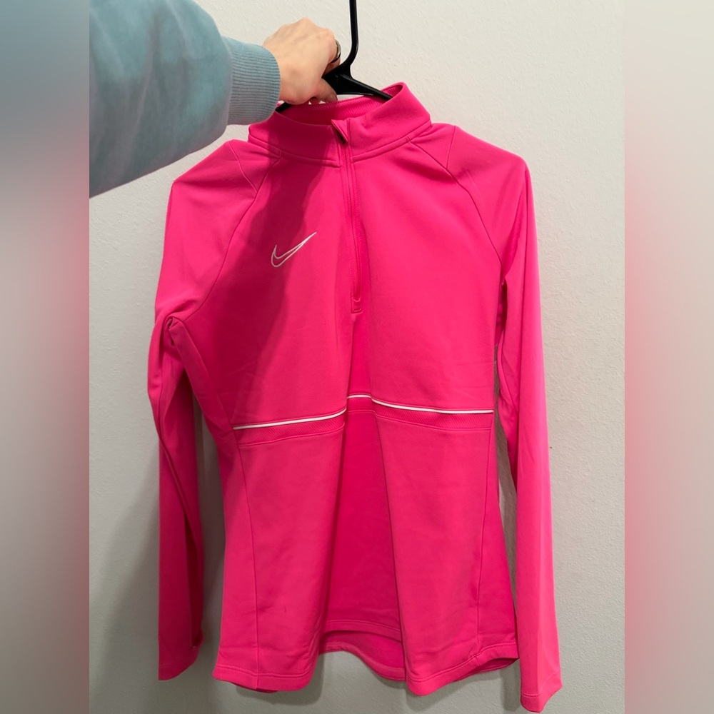 Nike Pink Long Sleeve Quarter Zip